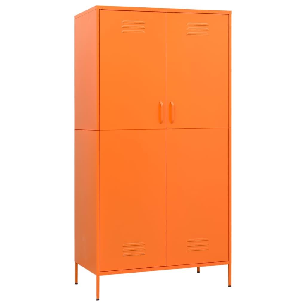 Wardrobe Orange 35.4"x19.7"x70.9" Steel at Set Shop and Smile