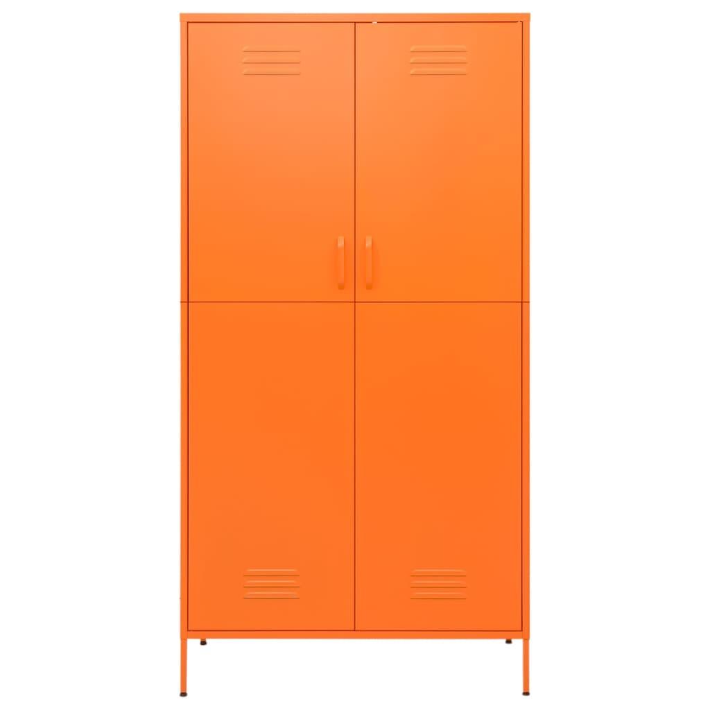 Wardrobe Orange 35.4"x19.7"x70.9" Steel at Set Shop and Smile