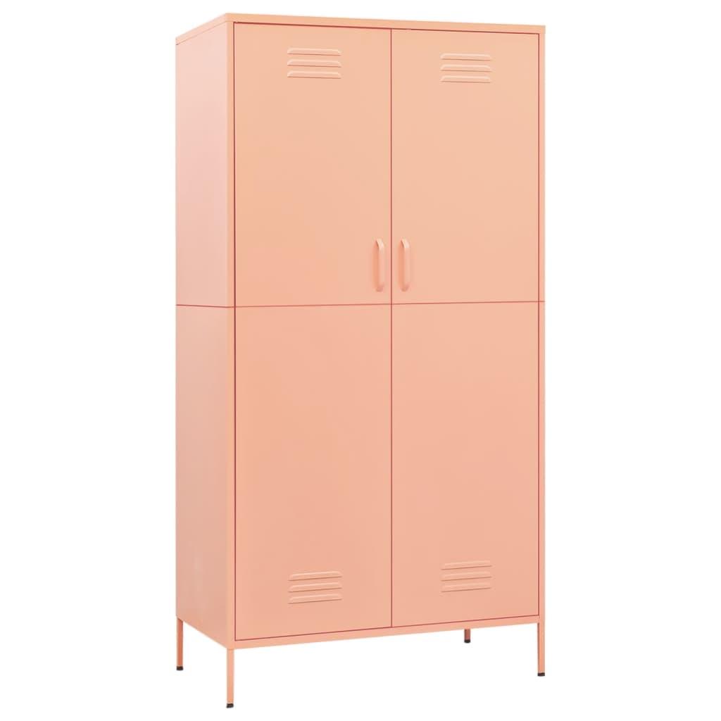 Wardrobe Pink 35.4"x19.7"x70.9" Steel at Set Shop and Smile