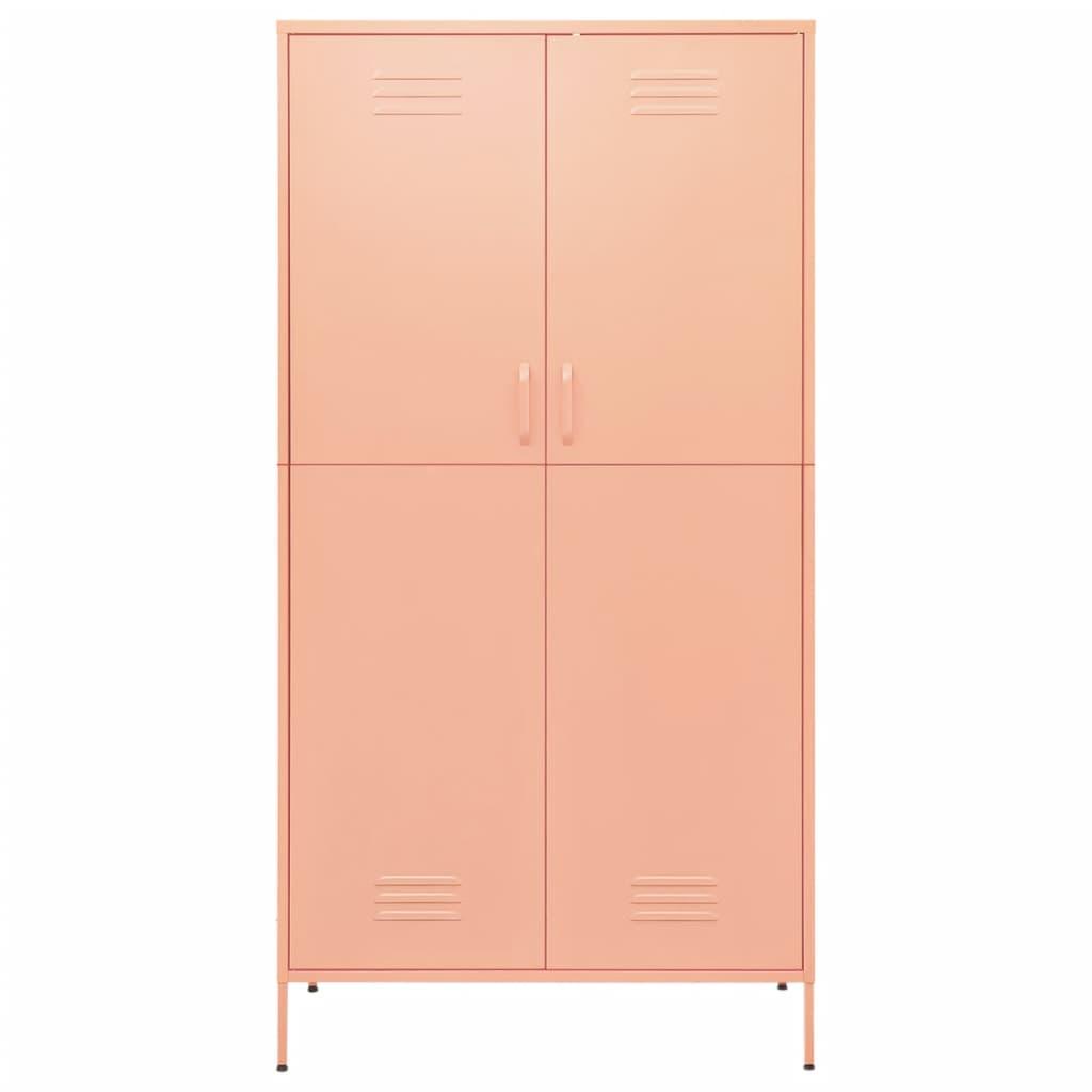 Wardrobe Pink 35.4"x19.7"x70.9" Steel at Set Shop and Smile