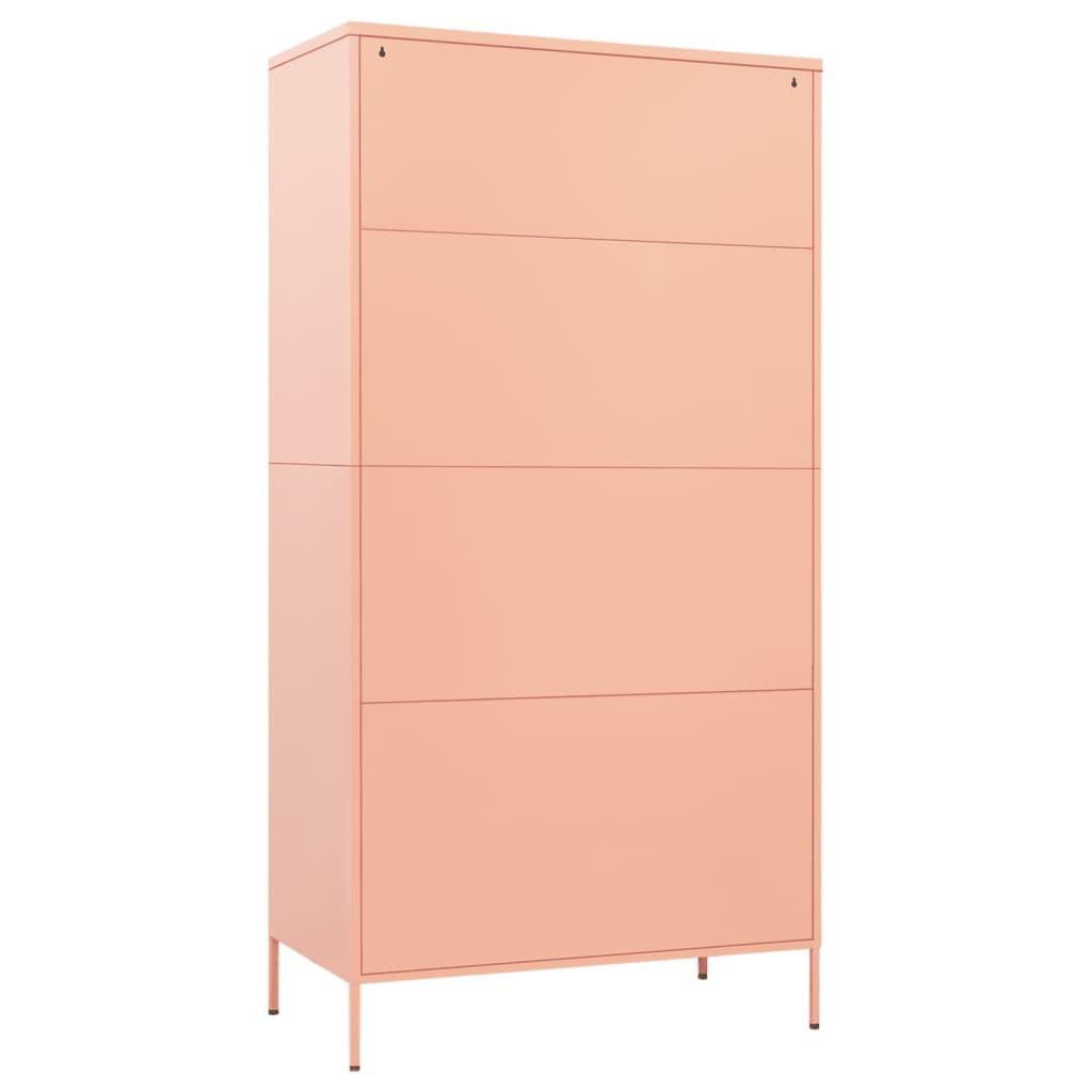 Wardrobe Pink 35.4"x19.7"x70.9" Steel at Set Shop and Smile