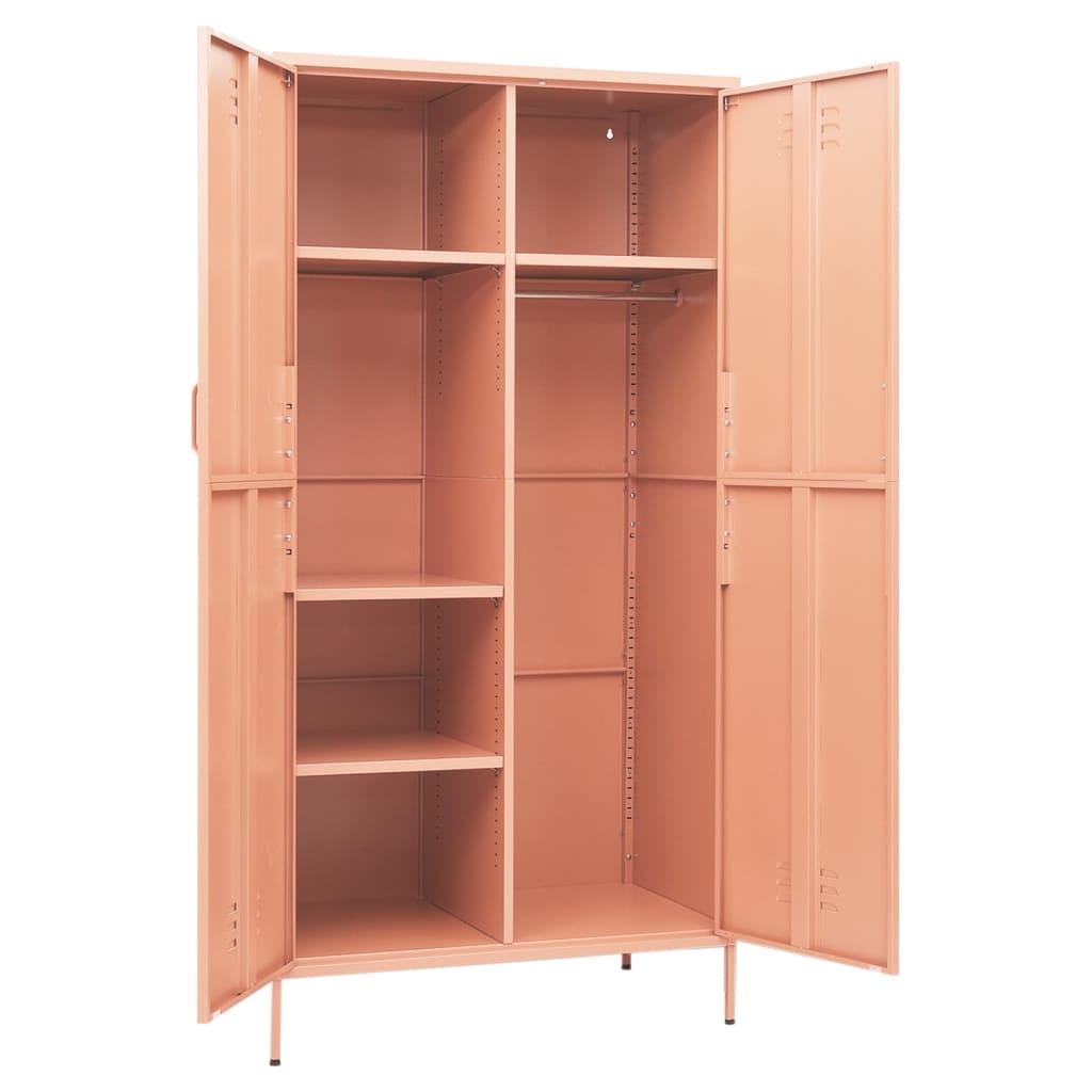 Wardrobe Pink 35.4"x19.7"x70.9" Steel at Set Shop and Smile