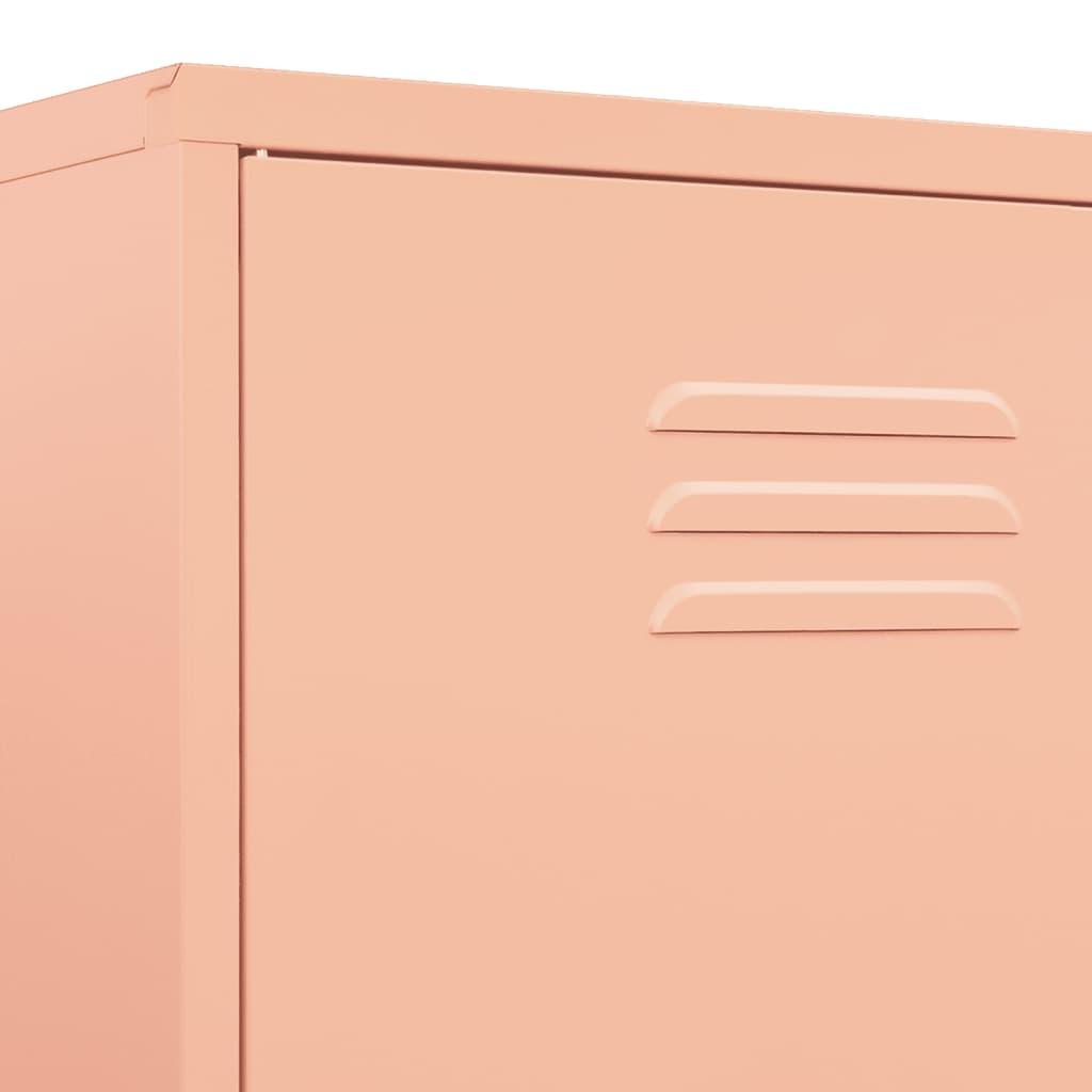 Wardrobe Pink 35.4"x19.7"x70.9" Steel at Set Shop and Smile