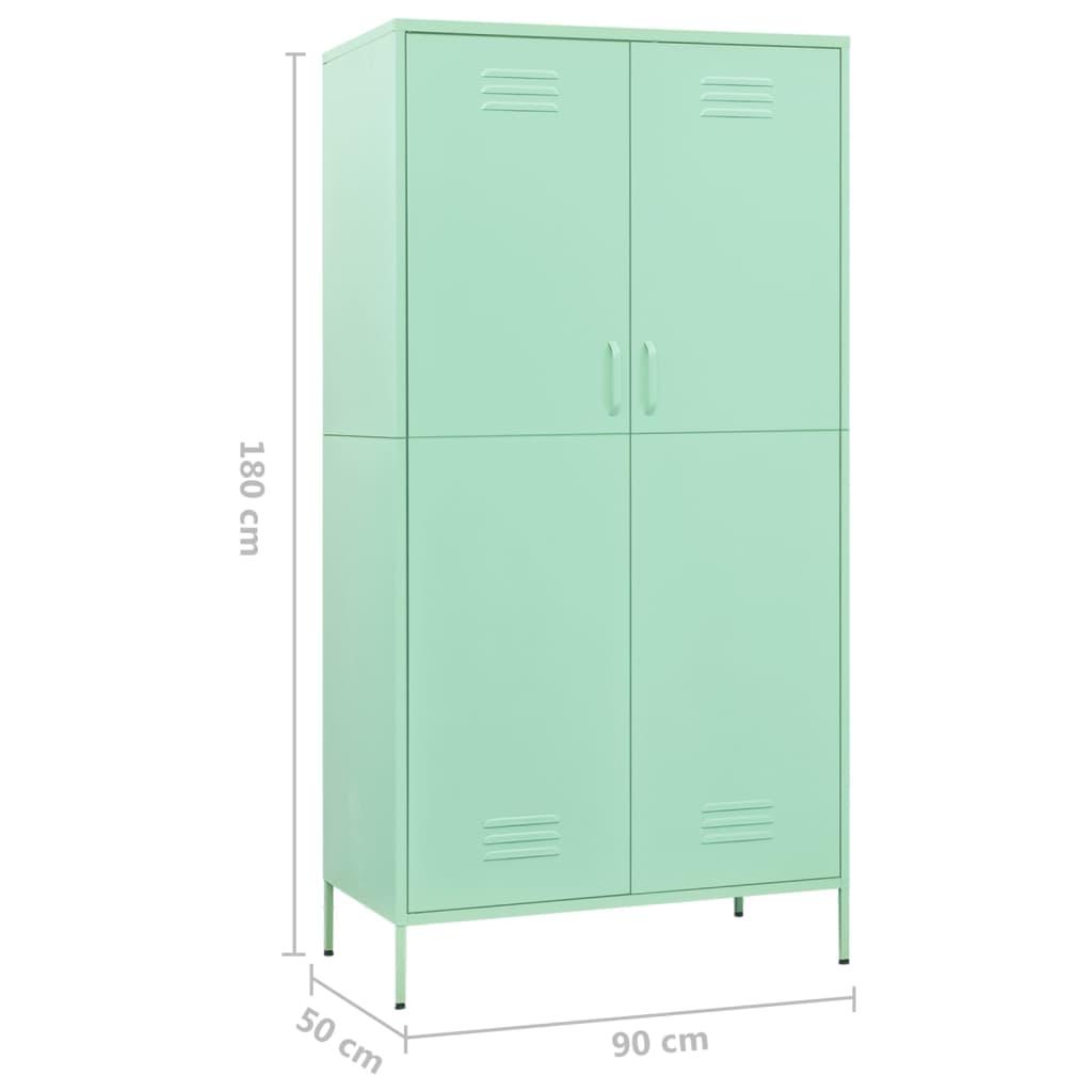 Wardrobe Mint 35.4"x19.7"x70.9" Steel at Set Shop and Smile