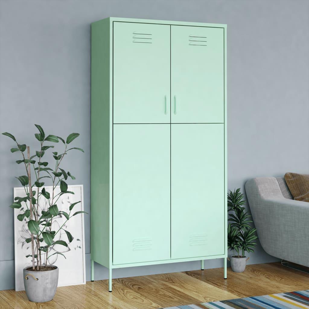 Wardrobe Mint 35.4"x19.7"x70.9" Steel at Set Shop and Smile