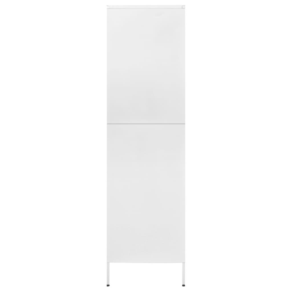 Wardrobe White 35.4"x19.7"x70.9" Steel at Set Shop and Smile