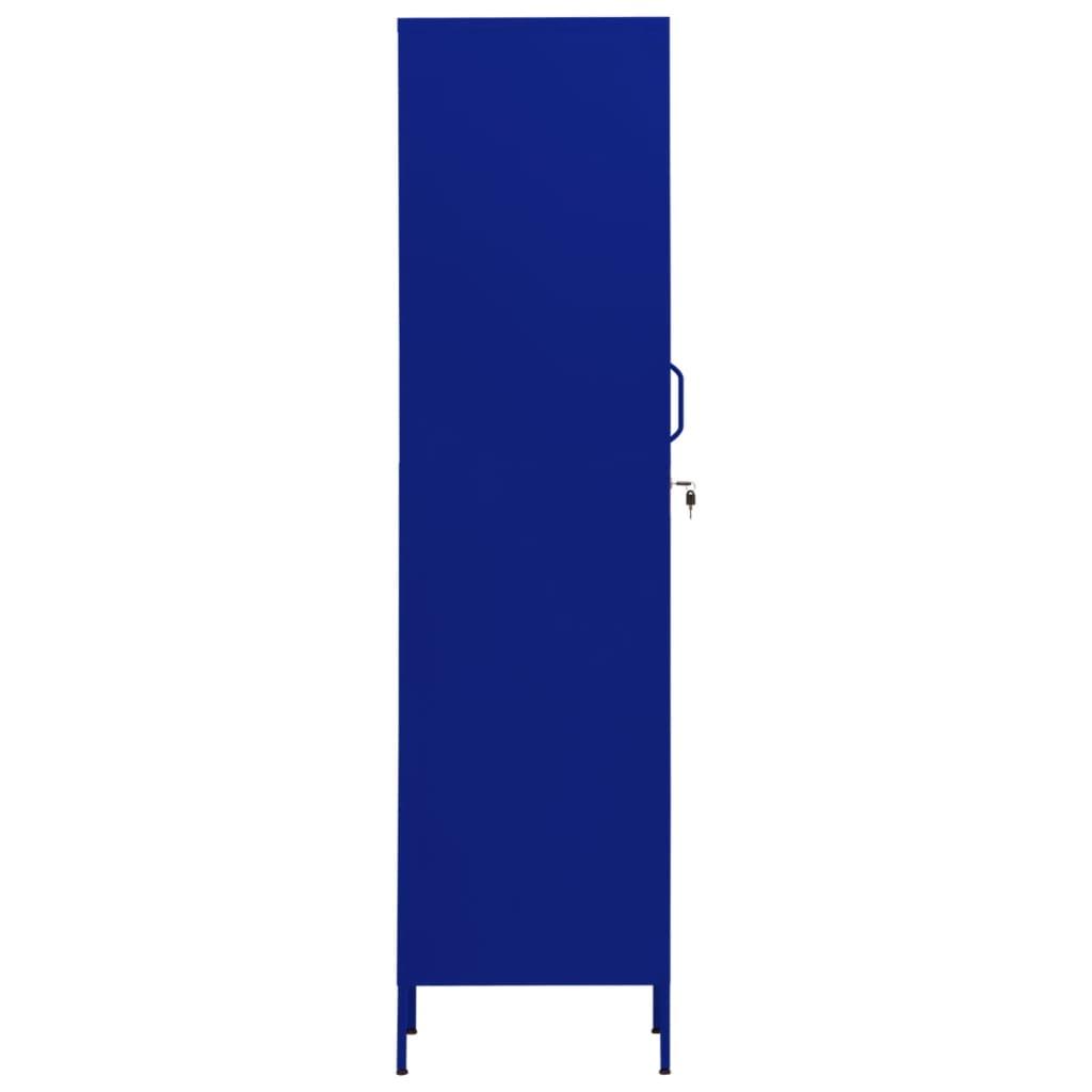 Locker Cabinet Navy Blue 13.8"x18.1"x70.9" Steel at Set Shop and Smile