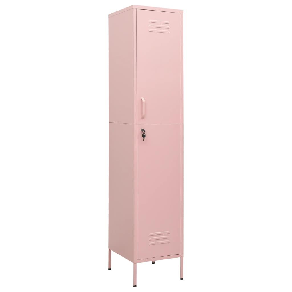 Locker Cabinet Pink 13.8"x18.1"x70.9" Steel at Set Shop and Smile