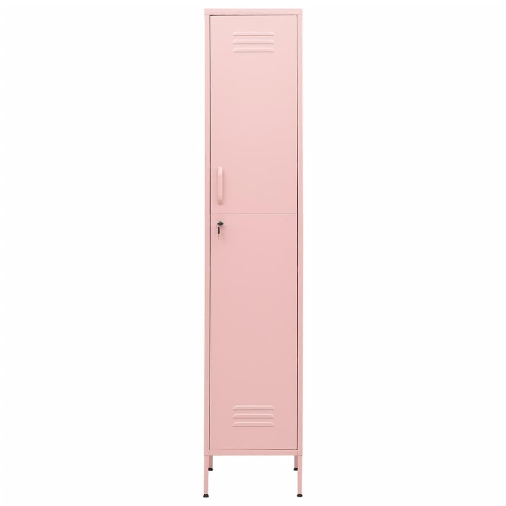 Locker Cabinet Pink 13.8"x18.1"x70.9" Steel at Set Shop and Smile
