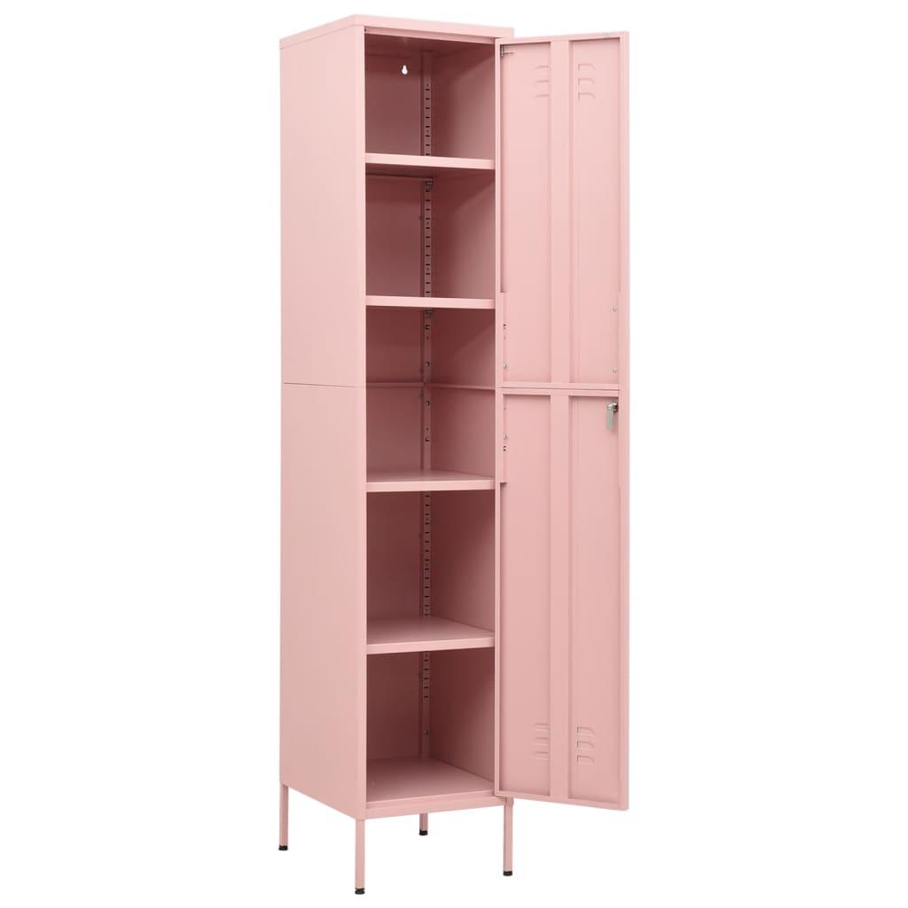 Locker Cabinet Pink 13.8"x18.1"x70.9" Steel at Set Shop and Smile