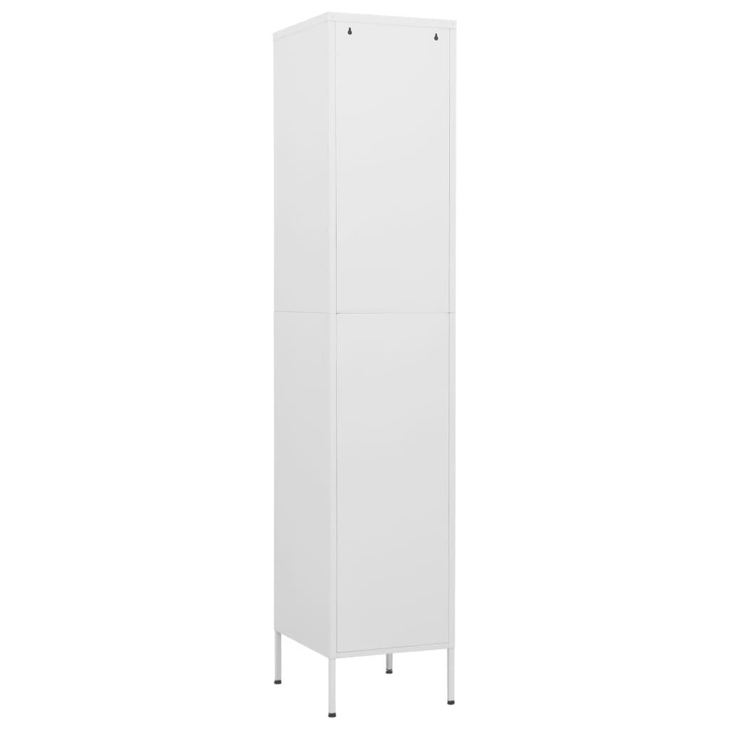 Locker Cabinet White 13.8"x18.1"x70.9" Steel at Set Shop and Smile