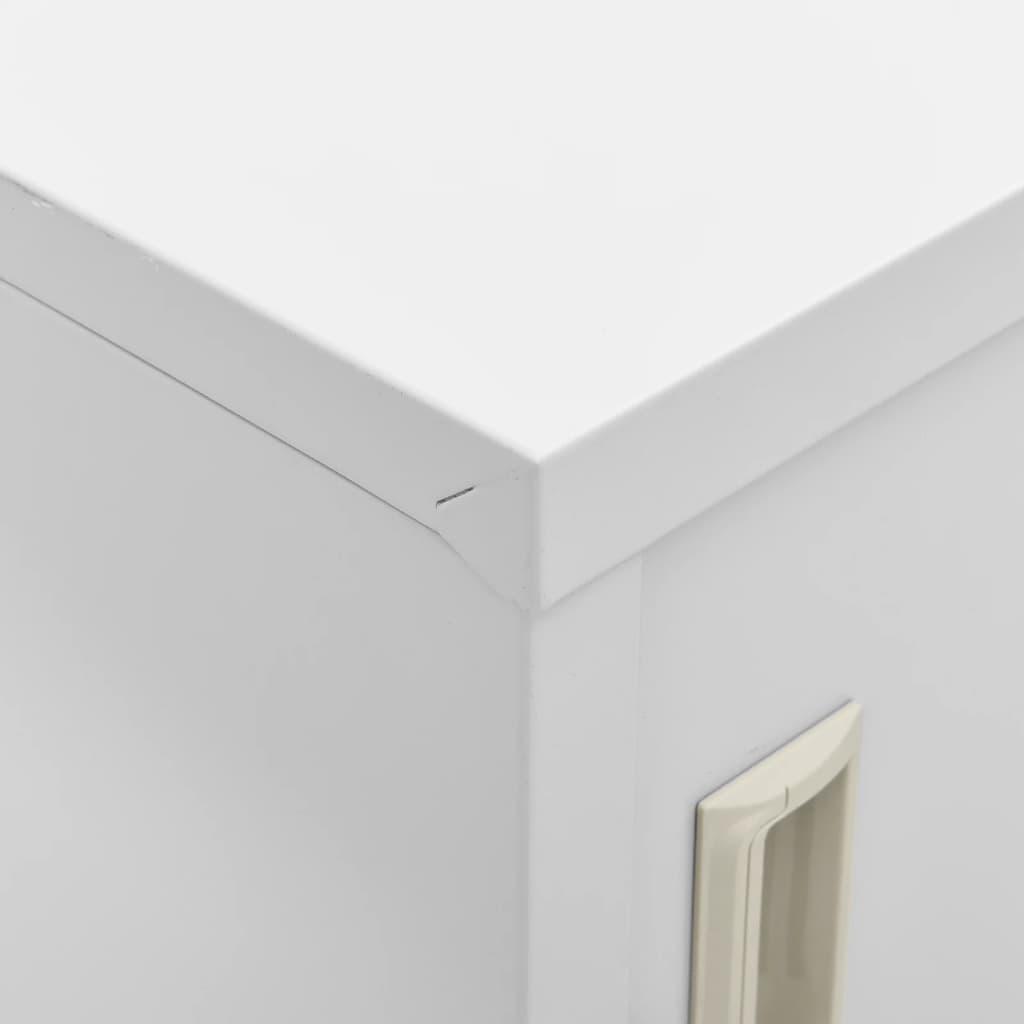 Locker Cabinet Light Gray 35.4"x17.7"x36.4" Steel at Set Shop and Smile