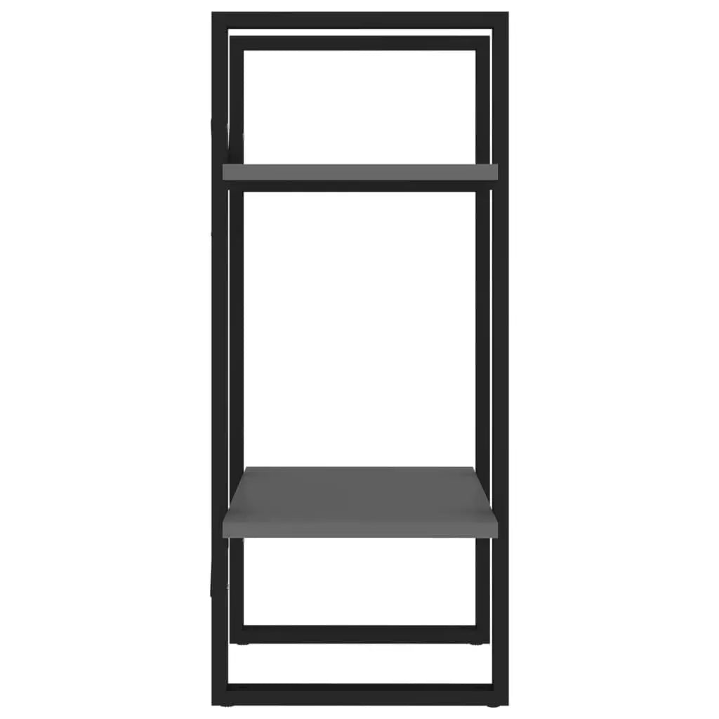 2-Tier Book Cabinet Gray 15.7"x11.8"x27.6" Engineered Wood at Set Shop and Smile