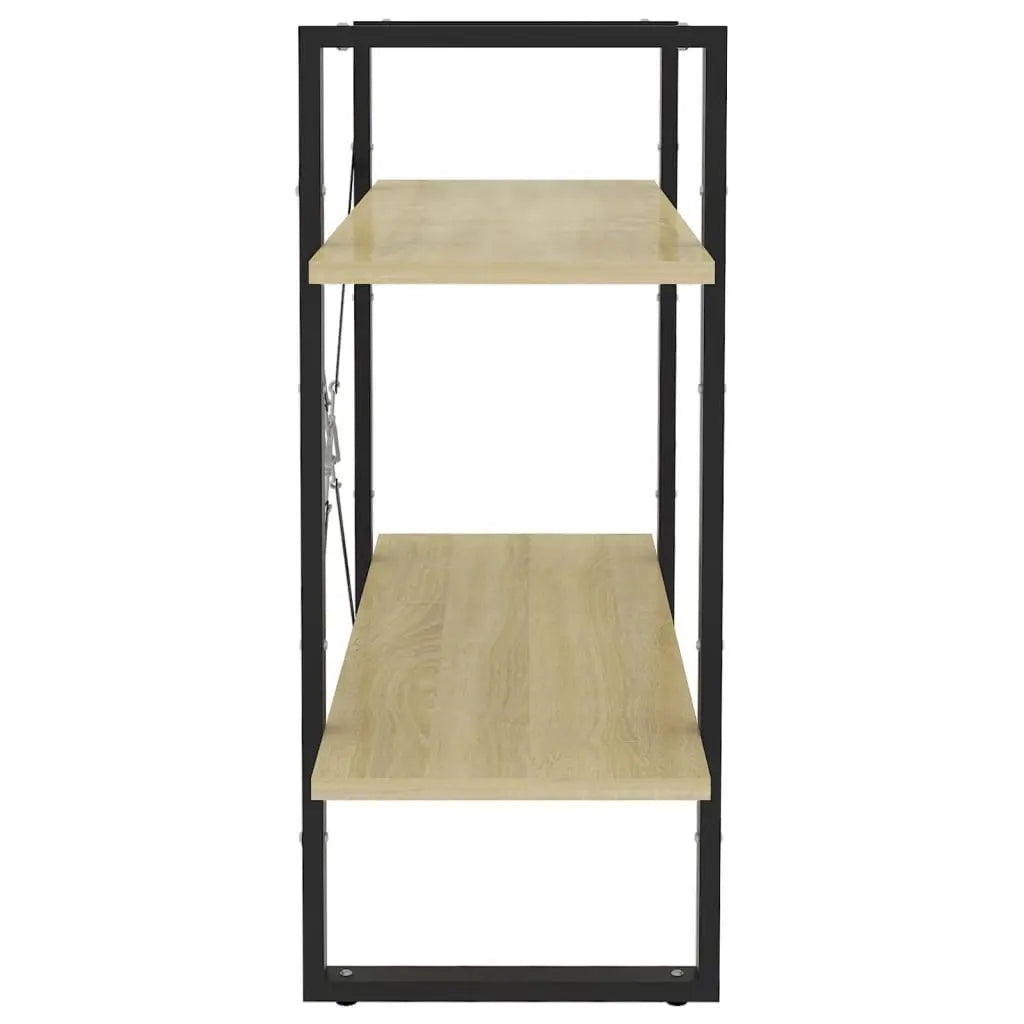 2-Tier Book Cabinet Sonoma Oak 31.5"x11.8"x27.6" Engineered Wood at Set Shop and Smile