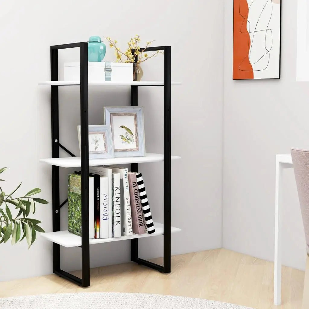 Storage Shelf White 23.6"x11.8"x41.3" Engineered Wood at Set Shop and Smile