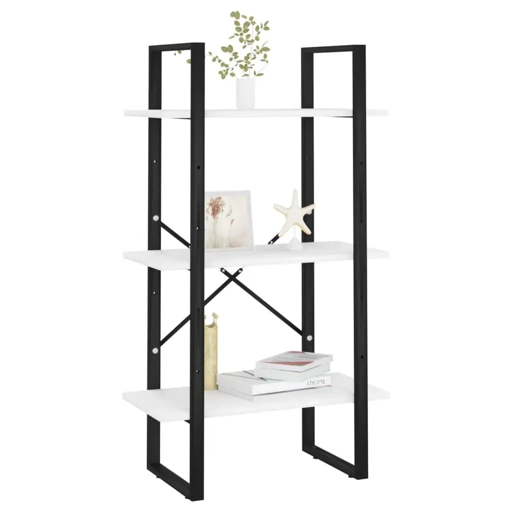 Storage Shelf White 23.6"x11.8"x41.3" Engineered Wood at Set Shop and Smile