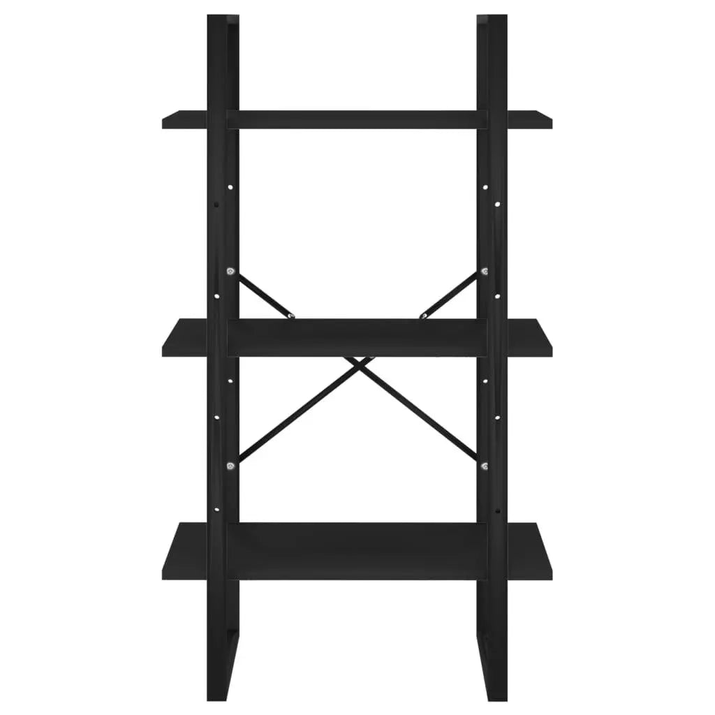 Storage Shelf Black 23.6"x11.8"x41.3" Engineered Wood at Set Shop and Smile