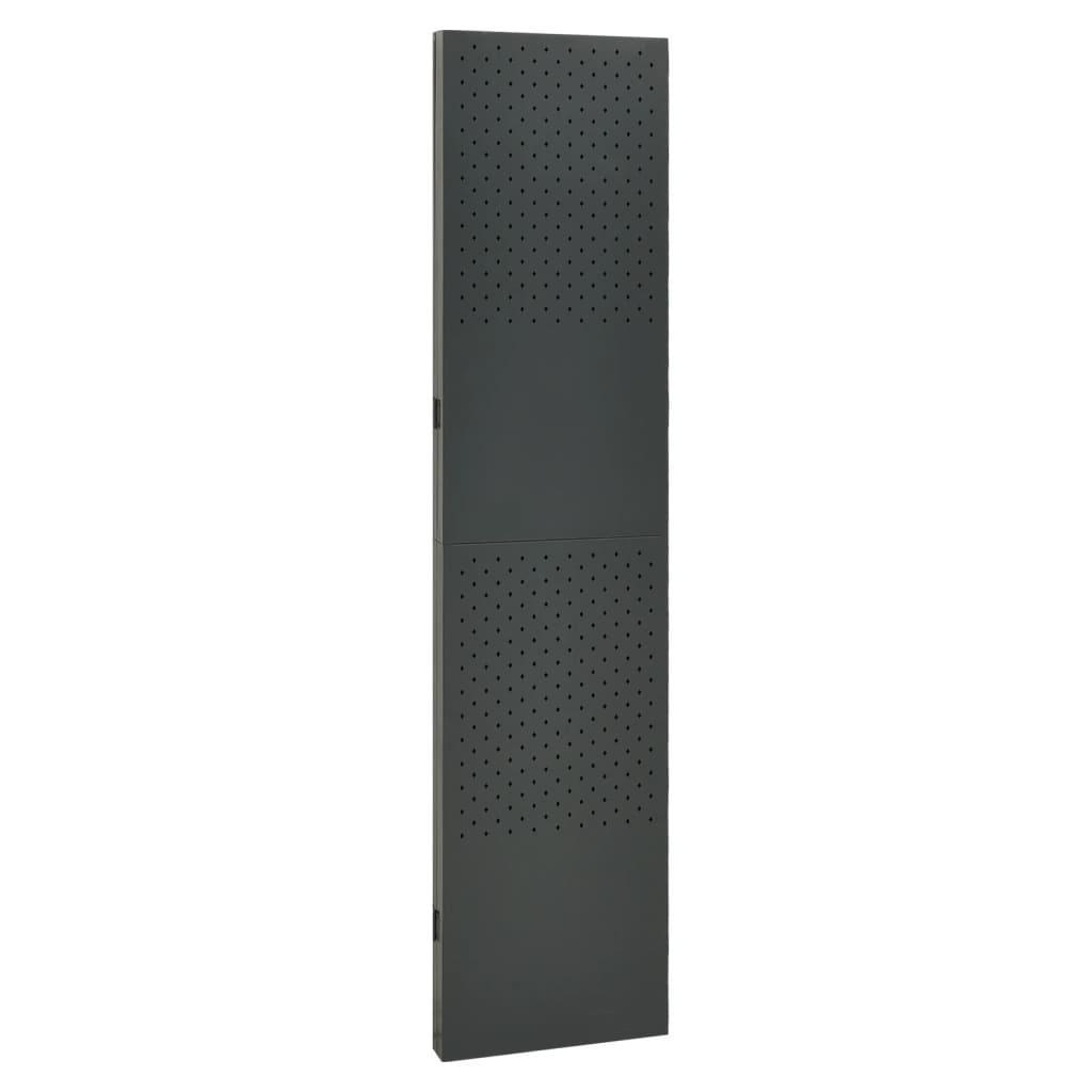 3-Panel Room Divider Anthracite 47.2"x70.9" Steel at Set Shop and Smile