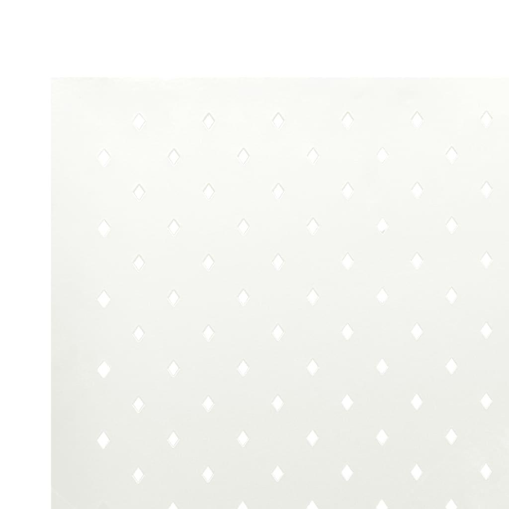 4-Panel Room Divider White 63"x70.9" Steel at Set Shop and Smile