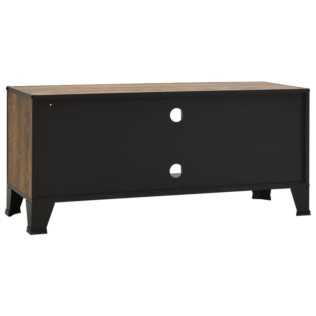 TV Cabinet Rustic Brown 41.3"x14.2"x18.5" Metal and MDF at Set Shop and Smile