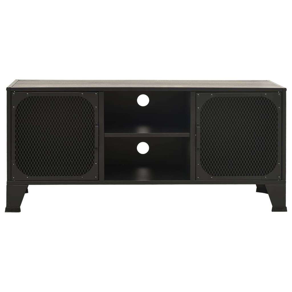 TV Cabinet Gray 41.3"x14.2"x18.5" Metal and MDF at Set Shop and Smile