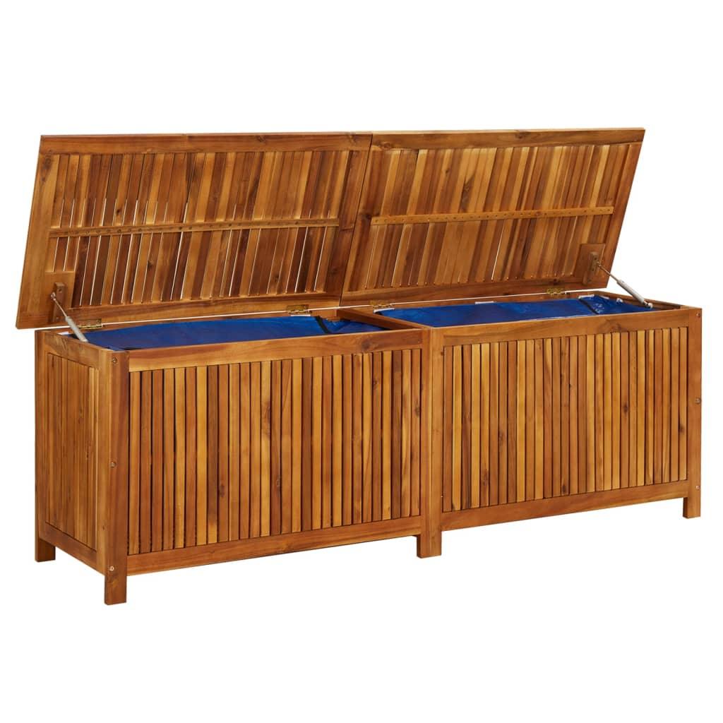 Patio Storage Box 68.9"x19.7"x22.8" Solid Acacia Wood at Set Shop and Smile