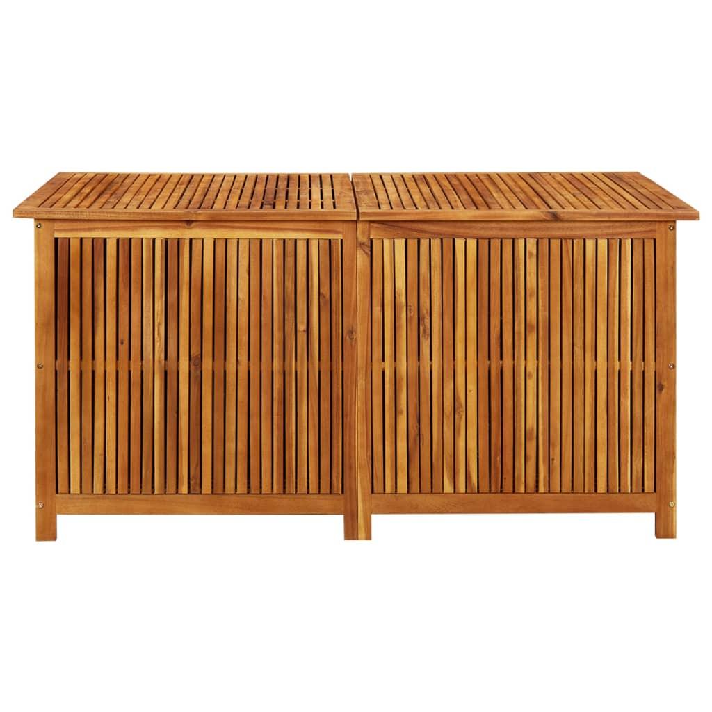 Patio Storage Box 59.1"x31.5"x29.5" Solid Acacia Wood at Set Shop and Smile