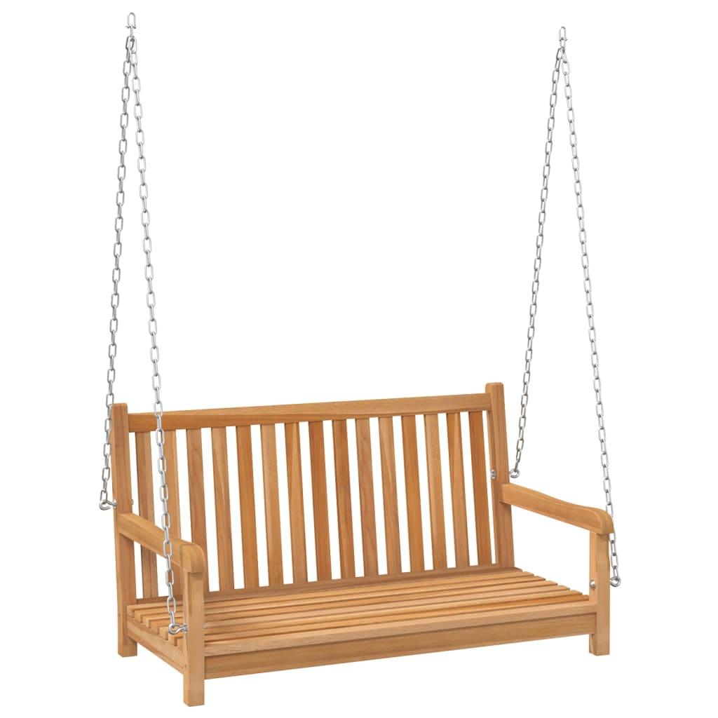 Swing Bench Solid Teak Wood 44.9"x23.6"x25.2" at Set Shop and Smile