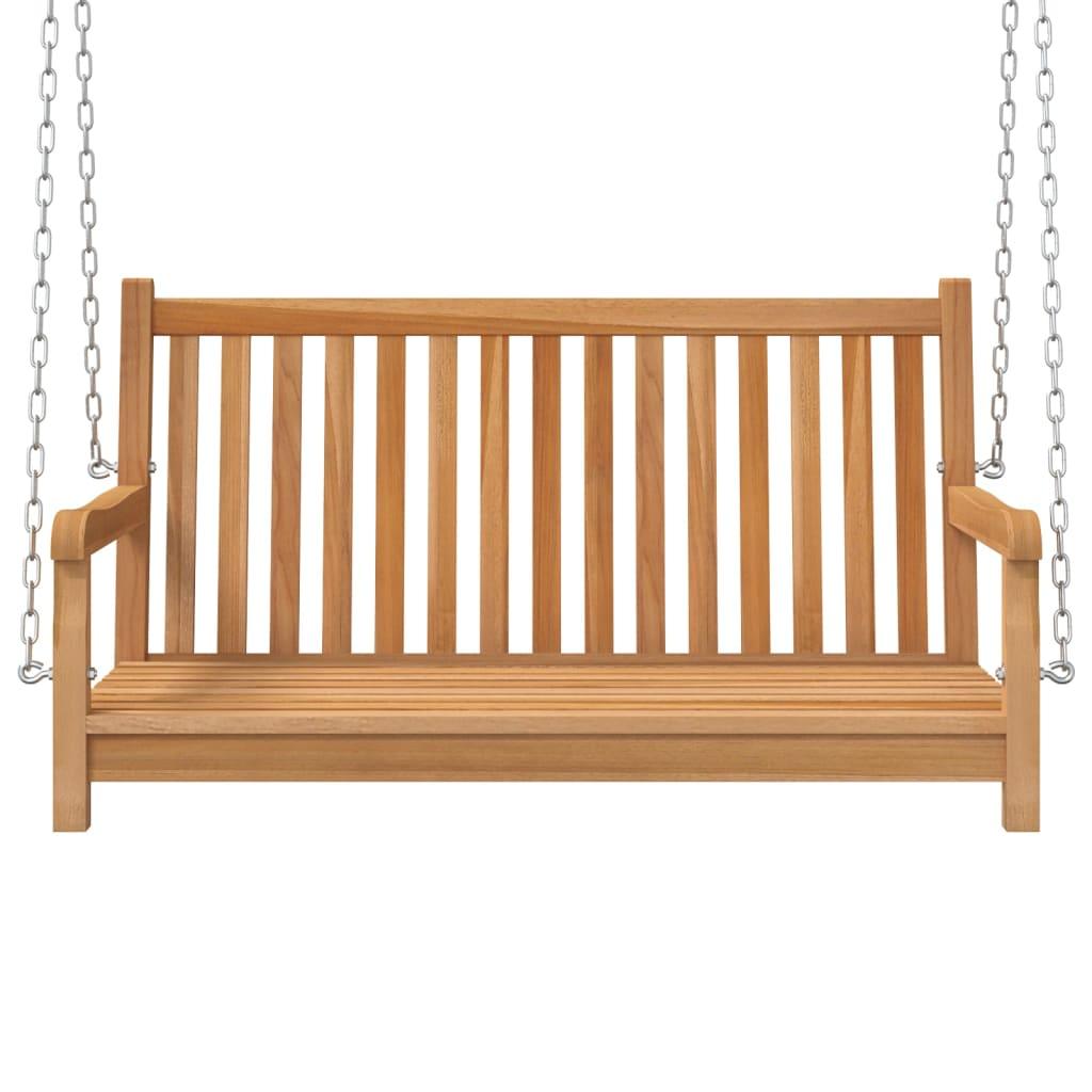 Swing Bench Solid Teak Wood 44.9"x23.6"x25.2" at Set Shop and Smile