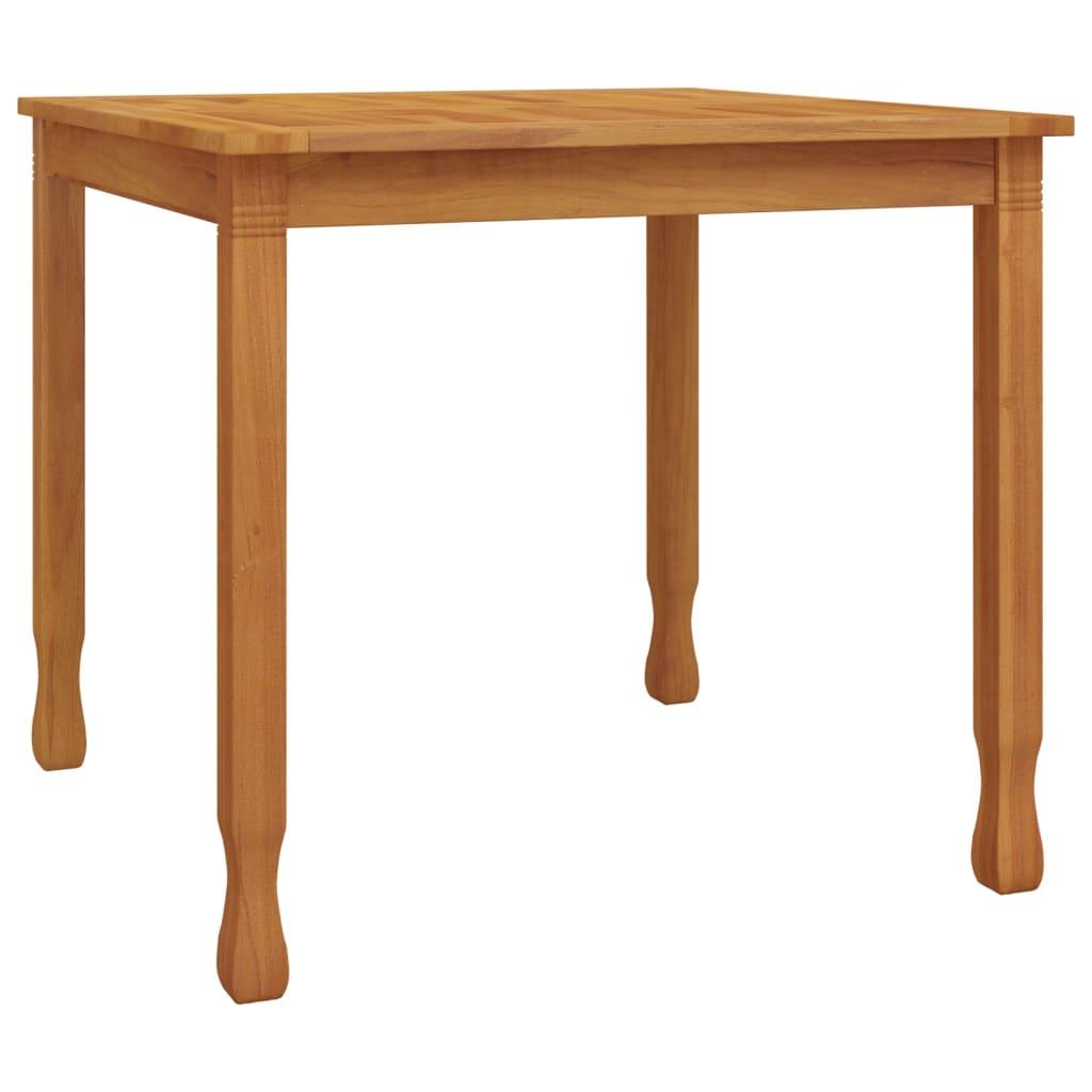 Patio Dining Table 33.5"x33.5"x29.5" Solid Wood Teak at Set Shop and Smile