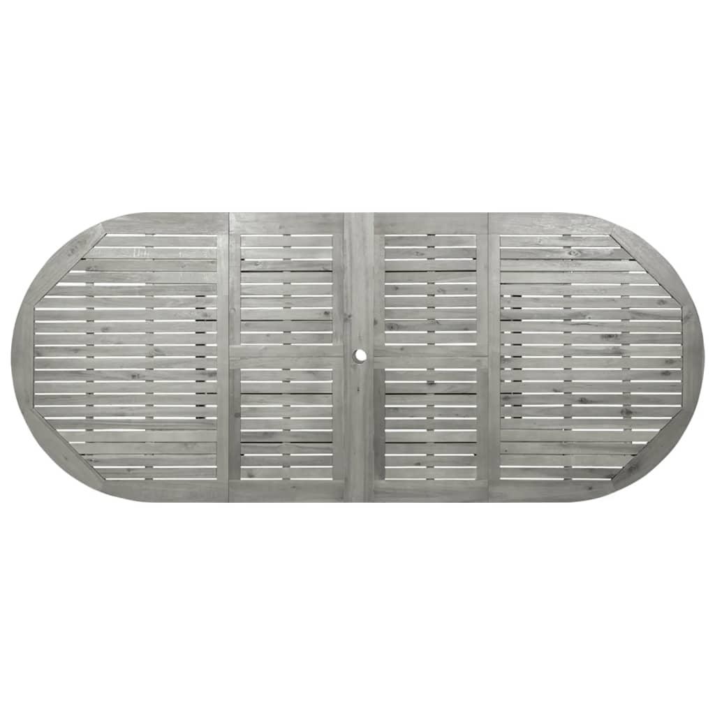 Patio Dining Table (63"-94.5")x39.4"x29.5" Solid Acacia Wood at Set Shop and Smile