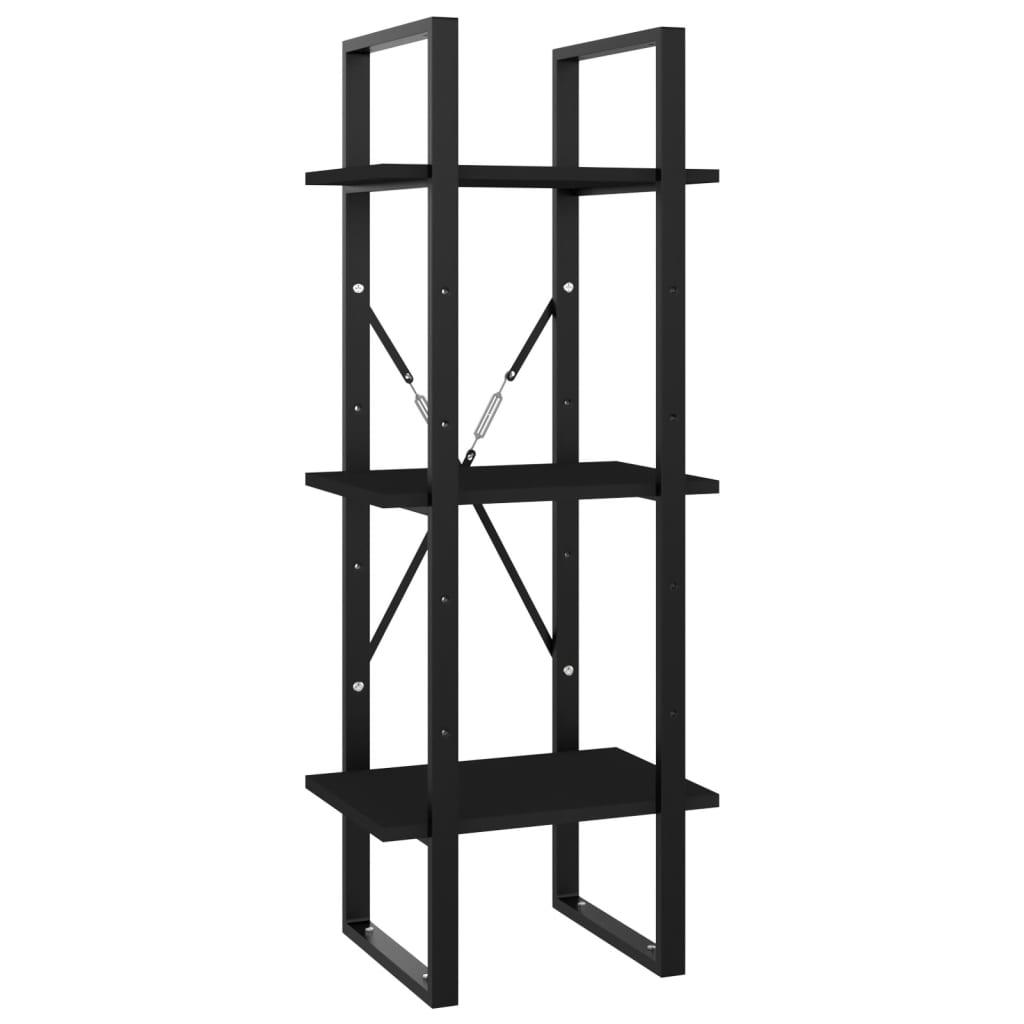 5-Tier Book Cabinet Black 15.7"x11.8"x68.9" Engineered Wood at Set Shop and Smile