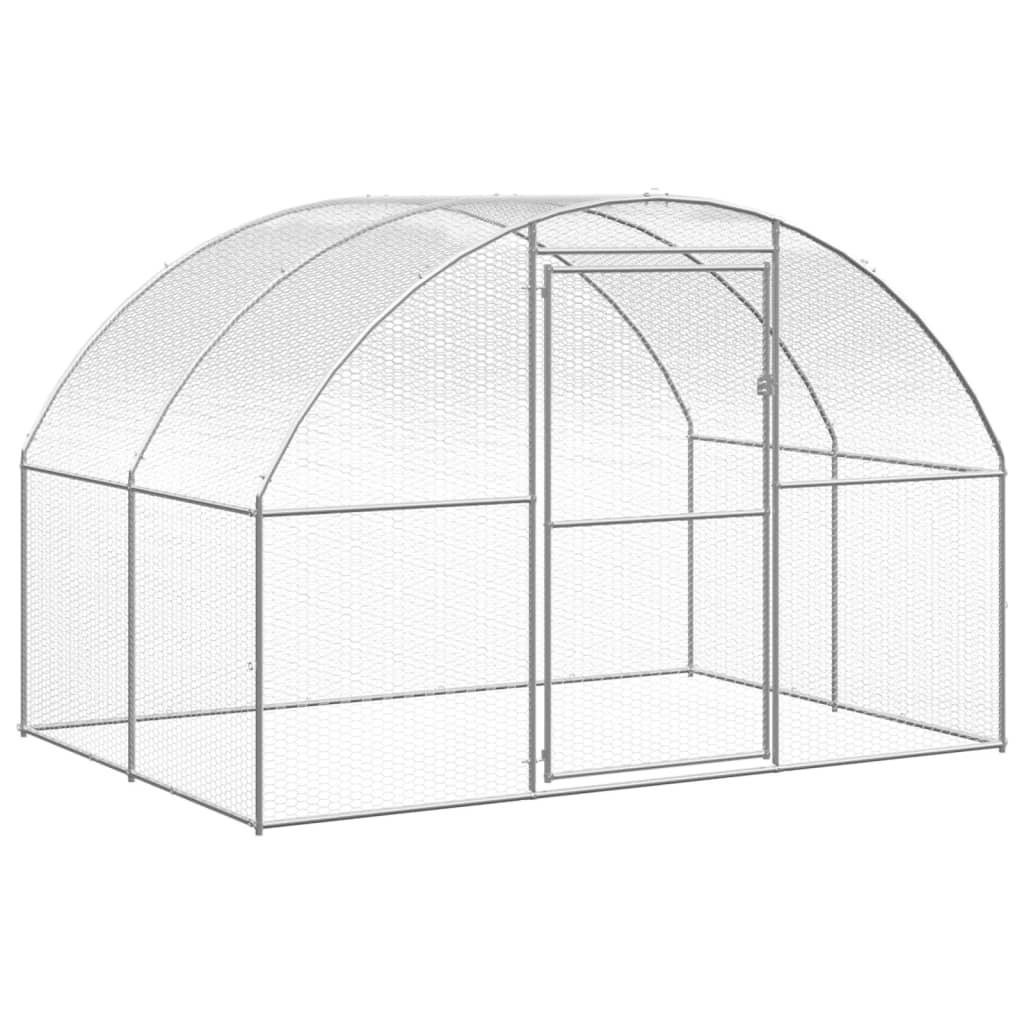 Outdoor Chicken Coop 9.8'x6.6'x6.6' Galvanized Steel at Set Shop and Smile
