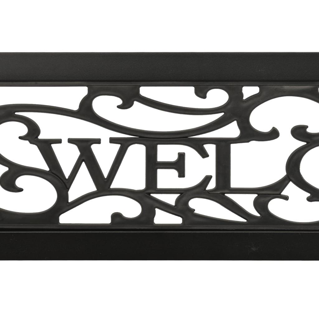 Patio Bench 49.2" Steel Black at Set Shop and Smile