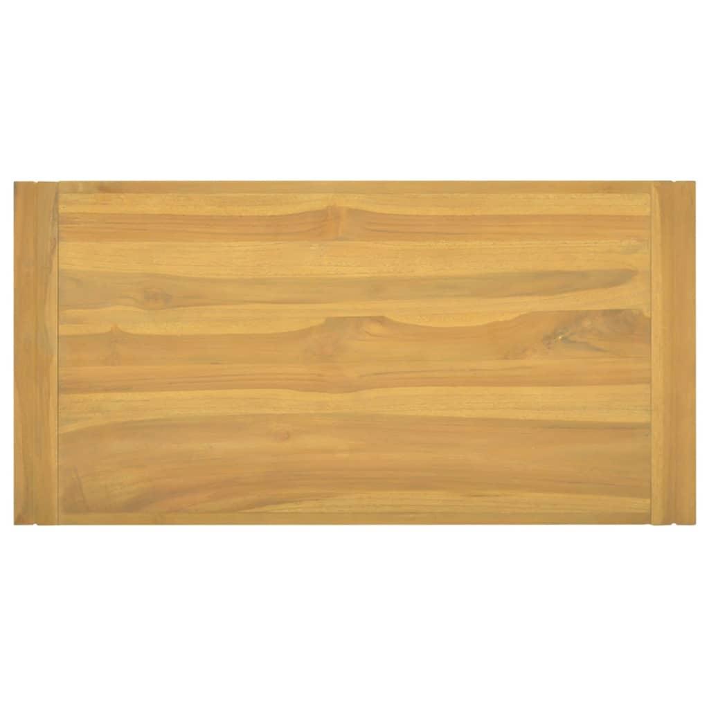 Wall-mounted Bathroom Cabinet 35.4"x17.7"x13.8" Solid Wood Teak at Set Shop and Smile