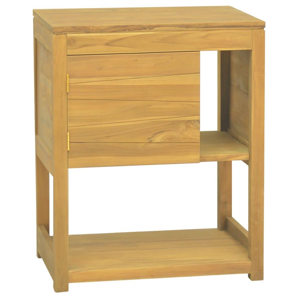 Bathroom Cabinet 23.6"x15.7"x29.5" Solid Wood Teak at Set Shop and Smile