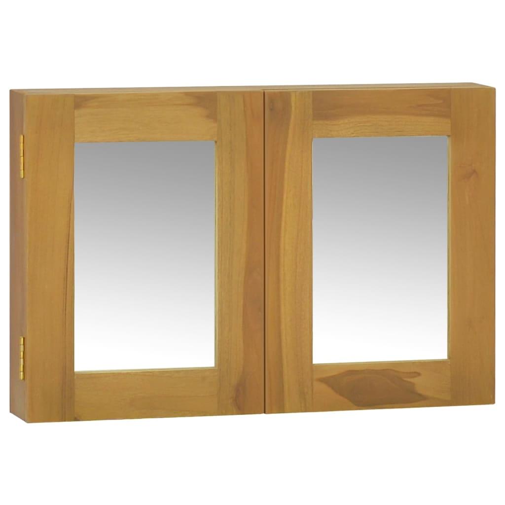 Mirror Cabinet 23.6"x3.9"x15.7" Solid Wood Teak at Set Shop and Smile