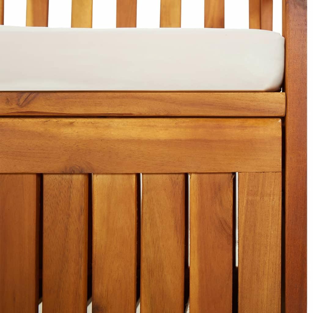 Storage Bench with Cushion 58.3" Solid Wood Acacia at Set Shop and Smile