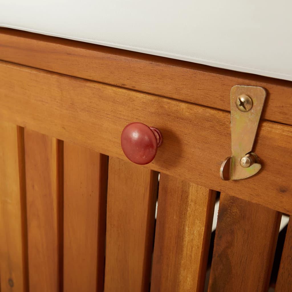 Storage Bench with Cushion 58.3" Solid Wood Acacia at Set Shop and Smile