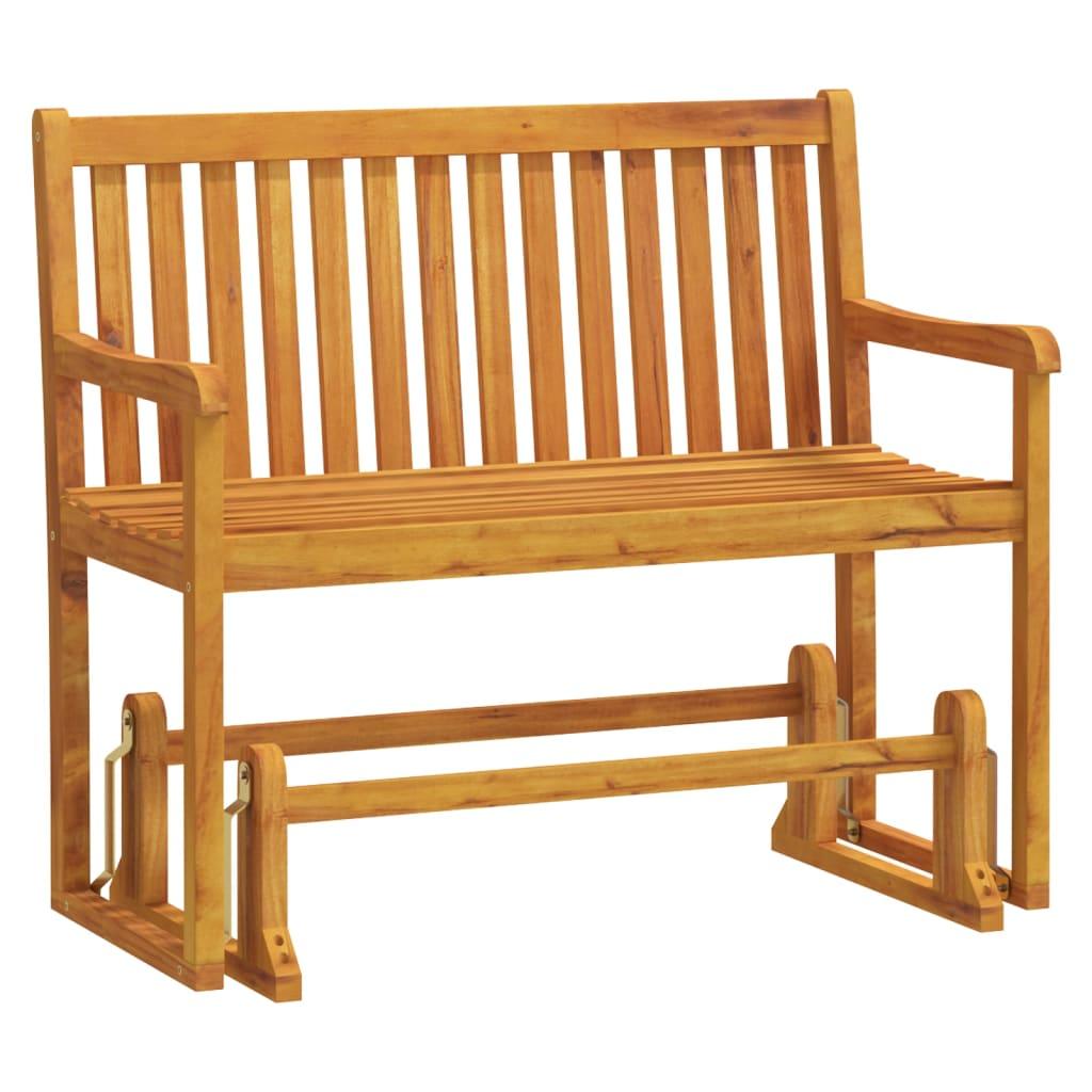 Patio Swing Bench 43.3" Solid Acacia Wood at Set Shop and Smile