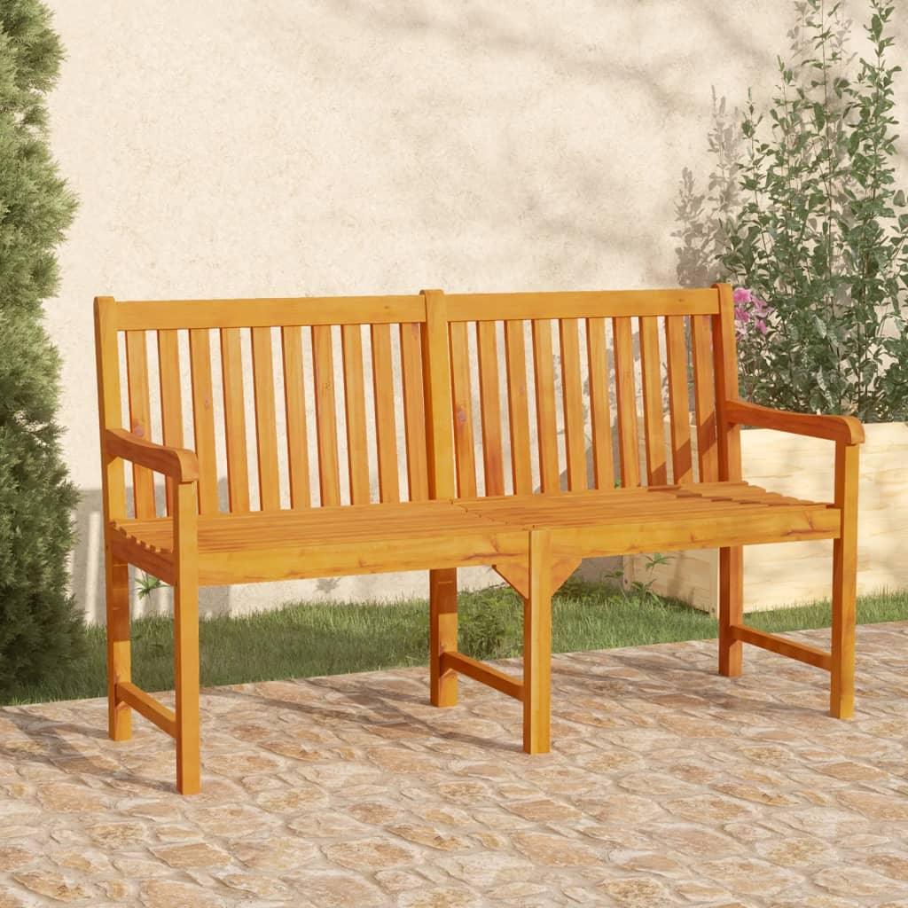 Patio Bench 59.1" Solid Acacia Wood at Set Shop and Smile