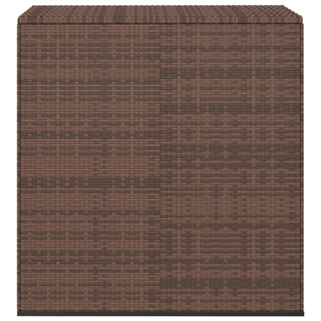 Patio Cushion Box PE Rattan Brown at Set Shop and Smile