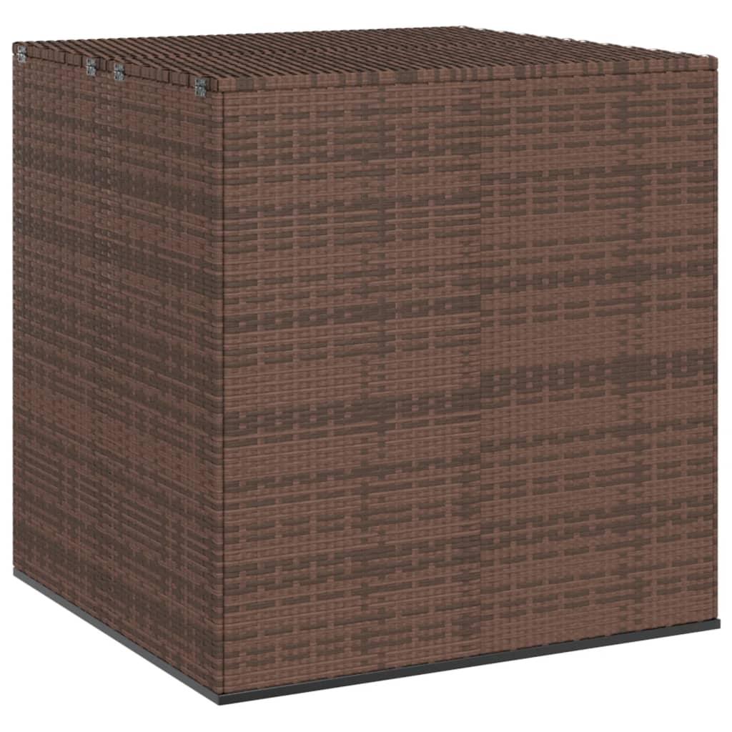 Patio Cushion Box PE Rattan Brown at Set Shop and Smile