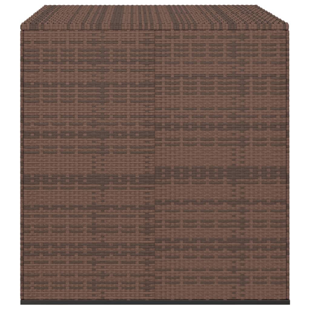 Patio Cushion Box PE Rattan Brown at Set Shop and Smile