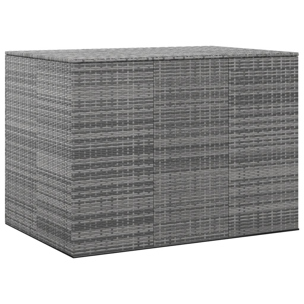 Patio Cushion Box PE Rattan Gray at Set Shop and Smile