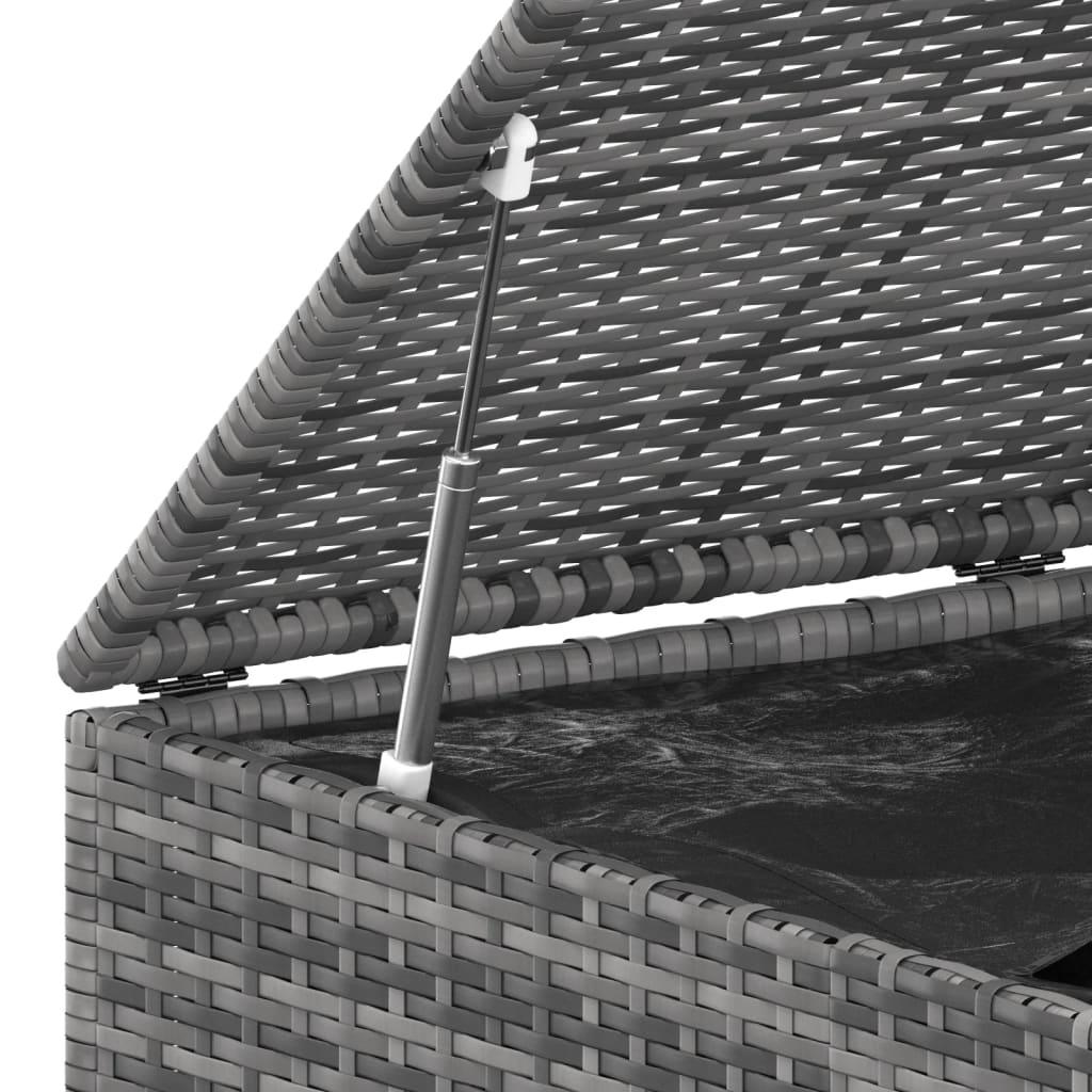 Patio Cushion Box PE Rattan Gray at Set Shop and Smile