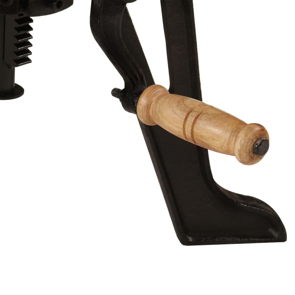 Side Table 23.6"x(16.5"-24.4") Solid Wood Acacia and Cast Iron at Set Shop and Smile