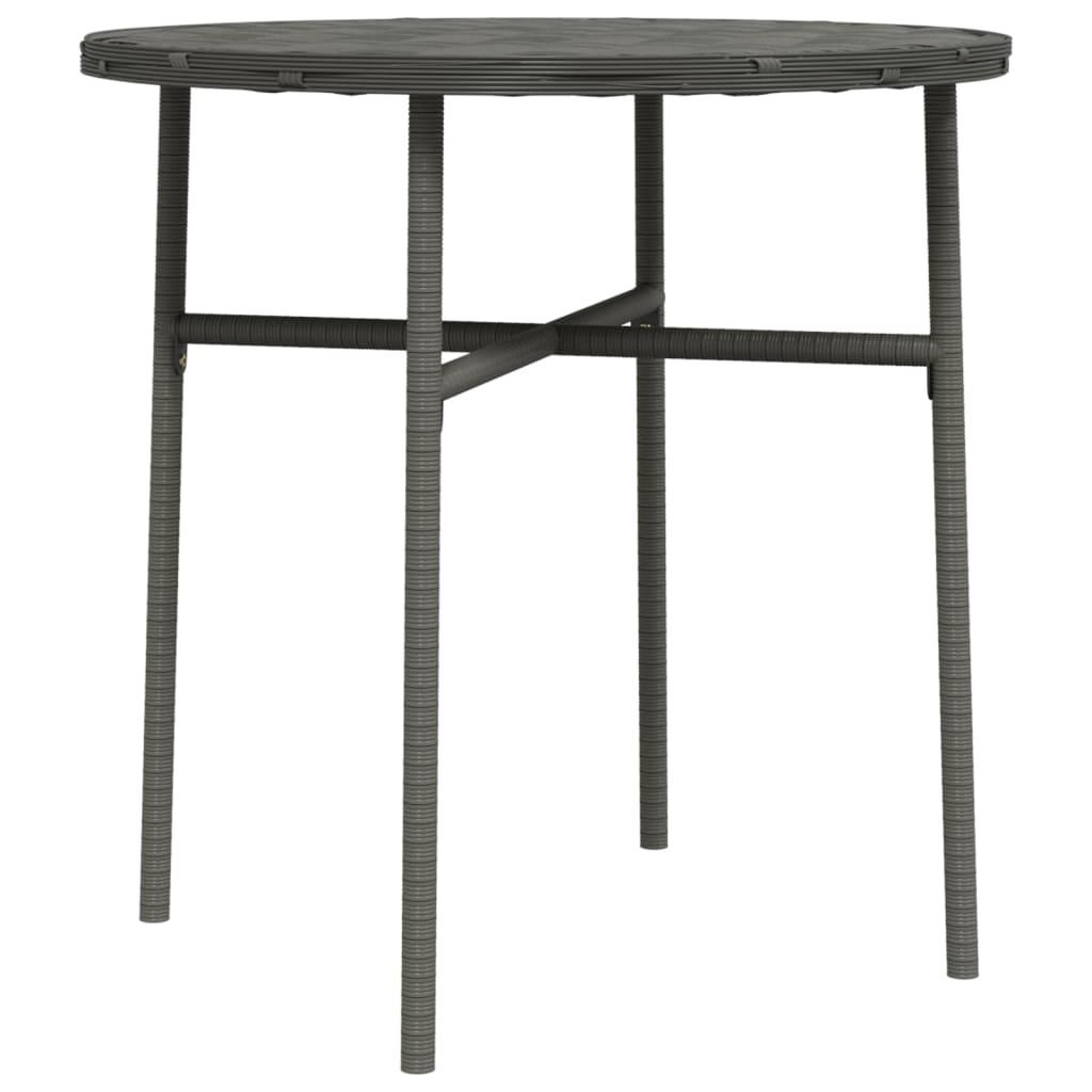 Tea Table Gray 17.7" Poly Rattan at Set Shop and Smile