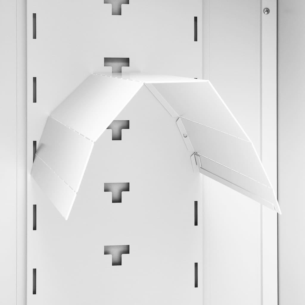 Saddle Cabinet White 20.9"x20.9"x55.1" Steel at Set Shop and Smile