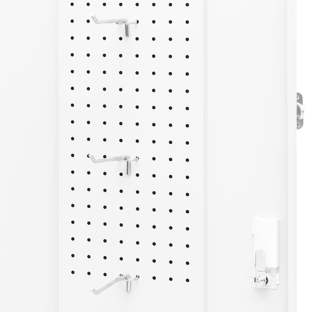 Saddle Cabinet White 20.9"x20.9"x55.1" Steel at Set Shop and Smile